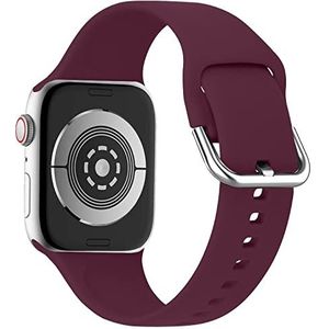 lopolike Compatibel met Apple Watch Band 42/44/45 mm, zachte siliconen sportarmband voor iWatch Ultra Series 8, 7, 6, 5, 4, 3, 2 1, SE rood, groen, 38/40/41 mm, Groen, 38/40/41mm