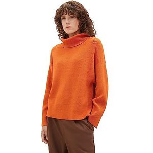 TOM TAILOR 1037786 damessweater, 32403 – oranje vlam mix