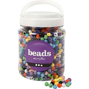 Creativ Pony Beads (8 mm, 500 g, diverse kleuren)