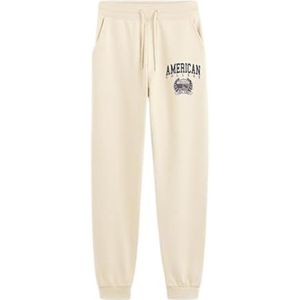 AMERICAN COLLEGE USA Pantalon de Jogging American College Mixte Enfant, Beige, 6 ans