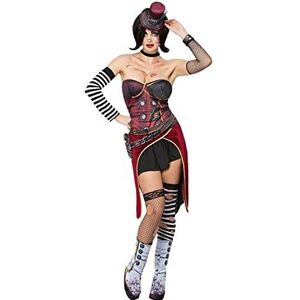 Smiffys Borderlands 51679 Costume Moxxi pour femme, rouge et noir, taille XS 04-06