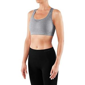 FALKE Madison Melange sportbeha, ademend, sneldrogend, grijs, naadloos, voor kleine tot middelgrote cups, lage impactsport, wandelen, yoga, pilates, 1 stuk, Grijs (Grey-Heather 3757)