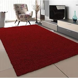 Sanat tapijt, woonkamer, rood, hoogpolig, langpolig, modern, afmetingen: 60 x 110 cm