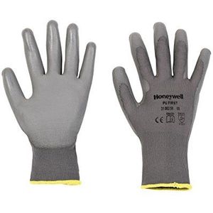 Honeywell 2100250-11 Handschoenen voor algemeen gebruik, PU 1st grijs, fijne bediening in droog midden, EN 388 4131 – maat 11 (verpakking van 10 paar)