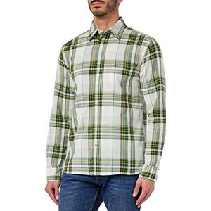 Tommy Hilfiger Heren Casual Soft Karo hemd groen/meerkleurig, S, groen/meerkleurig