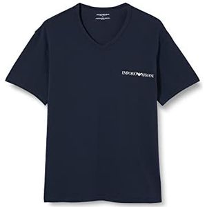 Emporio Armani Heren T-shirts Dubbelpak Navy/Denim, L, marineblauw/denim