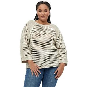 Peppercorn Miriam Raglan Knit Curve Gebreid patroon voor dames, Feather Gray