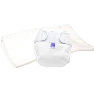 Bambino Mio, Mioduo wasbare luier All-in-2, zonder chemicaliën, wit, maat 2 (+9 kg)
