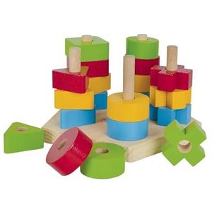 Eichhorn Stapelbord - Kleurrijk houten spel voor kinderen vanaf 1 jaar