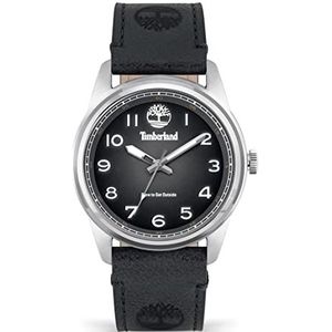 Timberland Heren analoog kwarts horloge met leren band TDWGA2152101, zwart, riem, zwart., riem