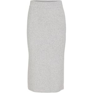 VILA Vikachel Knit Pencil Skirt Vikachel Gebreide rok voor dames (1 stuk), Lichtgrijs chinees