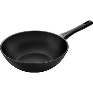 ZWILLING Shine Wokpan van aluminium, rond, anti-aanbaklaag, 30 cm, zwart