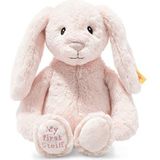 Steiff - Soft Cuddly Friends My First Hoppie konijn – 26 cm baby – knuffelig en zacht – wasbaar – roze (242359)