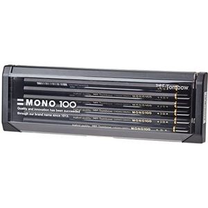 Tombow MONO-100-AS MONO 100 grafietpotloden, assortiment hardheden, 12 stuks