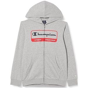 Champion Legacy Graphic Shop B Ultralight Powerblend Fleece Full Zip Hoodie Kinderen - Uniseks, Grigio Melange Chiaro