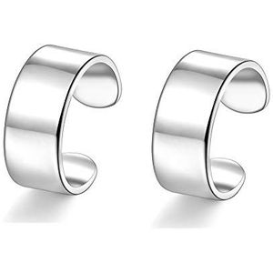 Ear Cuff 925 zilveren oorclip nep manchet oor fau piercing oren kraakbeen oorbellen voor heren dames sterling zilver, Sterling zilver