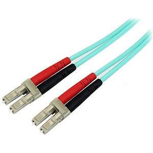 StarTech.com OM4 Duplex Multimode LC LC 5 m Aqua 100 Gb/50/125 LSZH