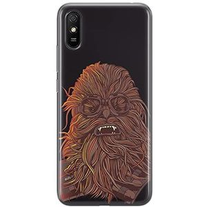 ERT GROUP Beschermhoes voor mobiele telefoon voor Xiaomi Redmi 9A, origineel en officieel gelicentieerd product, Star Wars, motief Chewbacca 007, perfect aangepast aan de vorm van de mobiele telefoon
