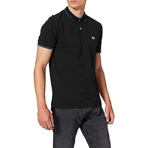 Lee Pique poloshirt zwart heren, Ecru (Black 01)