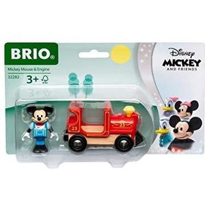 BRIO World 32282 Micky muis Lokomotief - uitbreiding voor de Brio houten baan - aanbevolen vanaf 3 jaar