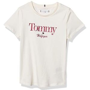 Tommy Hilfiger T-shirt voor jongens, antiek wit, 9 maanden, Oud wit