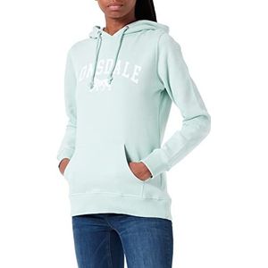 Lonsdale Balnacoil capuchontrui voor dames, pastelgroen/wit