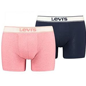 Levi's Heather Brief Vintage boxershorts voor heren, roze combo, S, Roze Combo