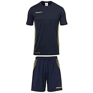 Uhlsport Score Sporttenue Korte Mouw Heren - Marine Fluogeel