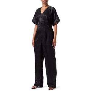 VERO MODA Vmsina S/S V-hals Jumpsuit Wvn Ga Pa Jumpsuit voor dames, zwart.