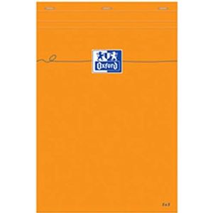 Oxford 36678 bureaublok, A4 + papier, nietjes, omslag, 210 x 320 mm, oranje