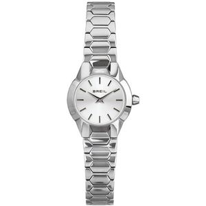 Breil New One Collection enkel uurwerk horloge - 2 uur kwarts en stalen armband voor dames, zilver., armband