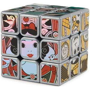RUBIK'S 3 x 3 Platinum kubus 100 jaar Disney, puzzelspel voor volwassenen en kinderen, magische Rubik's kubus, originele puzzel 3 x 3, metalen kubus, platina, Disney, probleemoplossing, speelgoed voor