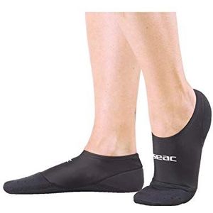 SEAC Scapin neopreen sokken voor zwembad, aquafitness en gecombineerd met zwemvliezen, zwart