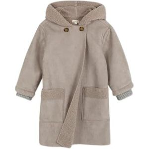 Gocco Faz Sand dubbele jas voor meisjes, donkersteen, 7-8 jaar, donkersteen
