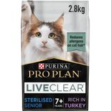 Purina Pro Plan Liveclear Senior steriliseert – 7+ – rijk aan kalkoen – 2,8 kg