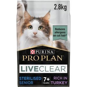 Purina Pro Plan Liveclear Senior steriliseert – 7+ – rijk aan kalkoen – 2,8 kg
