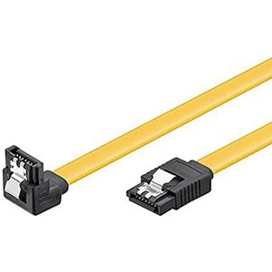 Wentronic CAK SATA 600-020 90° clip 0,2 m - SATA-kabel (zwart, geel, geel)