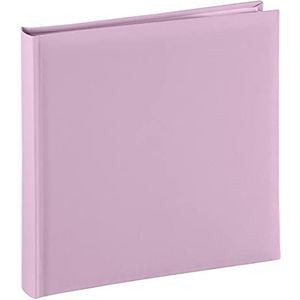 Hama Fotoalbum Jumbo 30x30 cm (fotoboek met 80 witte pagina's, album voor 320 foto's om zelf vorm te geven en te plakken) roze pastel