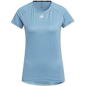 adidas Performance T-shirt voor dames (1 stuk), Hazy Blue/Wit