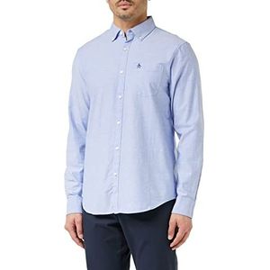 ORIGINAL PENGUIN Ls Eco Oxford W Stre Herenhemd, Amparo Blauw