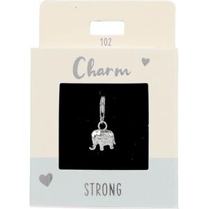 Depesche 11785-102 Express Yourself Charms - hanger voor kettingen en armbanden, zilveren olifant, als klein cadeau