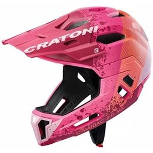 Cratoni C-Maniac helm voor volwassenen, uniseks, roze/oranje mat, M