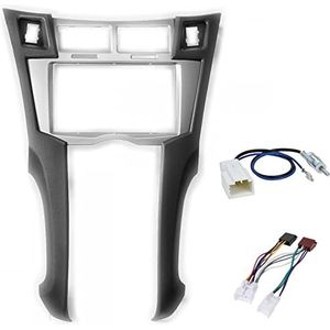 Sound-way Autoradio montageset, frontframe 2 DIN compatibel met Toyota Yaris 2005-2010, Vitz 2005-2010, Platz 2005-2010