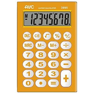 Alevar AVC Rekenmachine, 8 cijfers, oranje