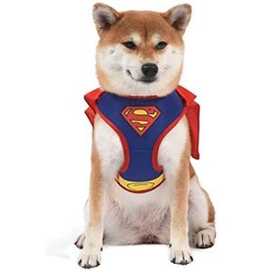 DC Comics Voor huisdieren Superman hondenharnas, Superman hondenkostuum zonder trui, hondenharnas, hondenharnas met Superman Cape, Superman hondenkleding en accessoires, groot hondenharnas, maat L