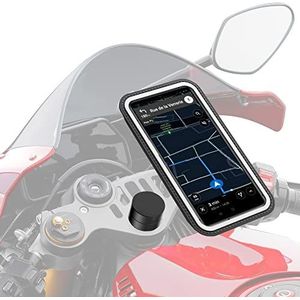 Shapeheart - Magnetische motorhouder voor halfbestuurders | stuur voor armbanden | telefoonhouder voor motorfiets | anti-vibratie | waterdicht en universeel