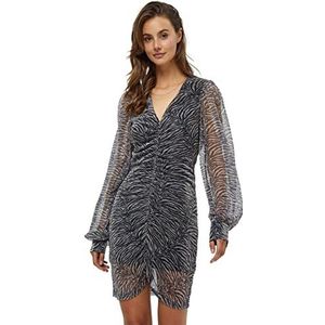 DESIRES Robe Shimmer Dress LS pour femme, 9137p Golden Lava Print, XXL