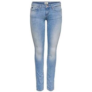 Only Onlcoral Sl Sk Jeans Bb Cre185063 Skinny Jeans voor dames, Lichtblauw denim