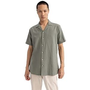 DeFacto Z5189az Tuniek T-shirt voor heren, Lt.kaki