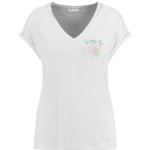 KEY LARGO T-shirt Sunshine à col en V pour femme, Blanc (1000)., XL